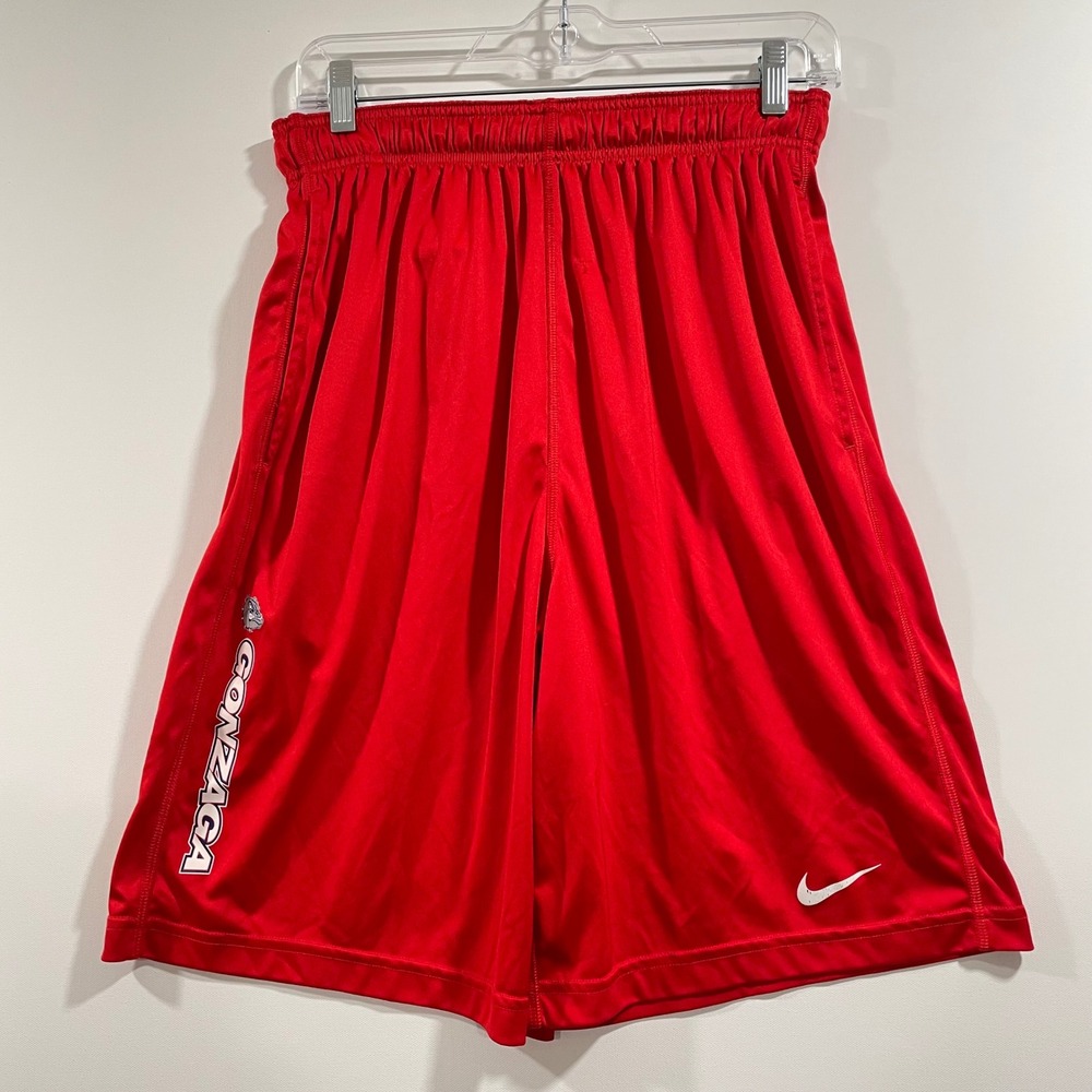 Nike Gonzaga Bulldogs Dri-FIT Basketball Shorts Mens Small Red 418635-657